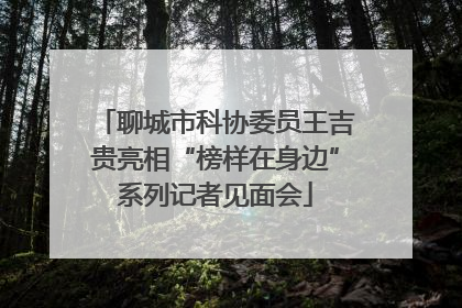 聊城市科协委员王吉贵亮相“榜样在身边”系列记者见面会