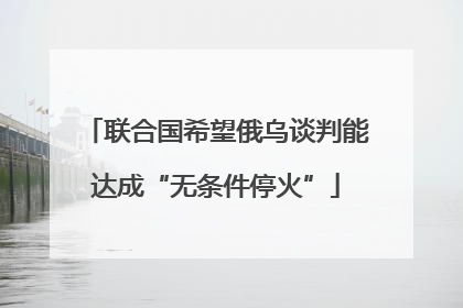 联合国希望俄乌谈判能达成“无条件停火”