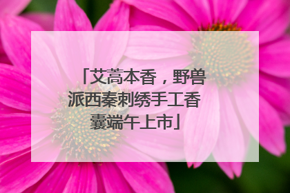 艾蒿本香，野兽派西秦刺绣手工香囊端午上市