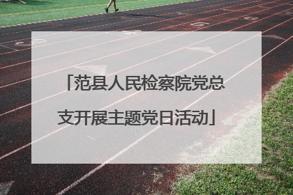 范县人民检察院党总支开展主题党日活动