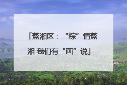 蒸湘区：“粽”情蒸湘 我们有“画”说