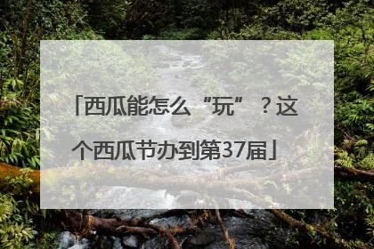 西瓜能怎么“玩”？这个西瓜节办到第37届