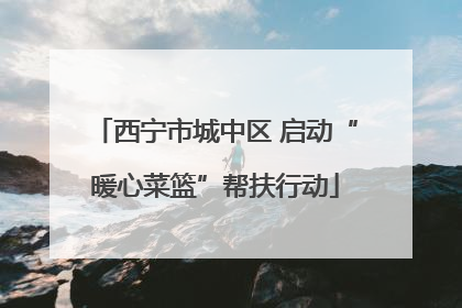 西宁市城中区 启动“暖心菜篮”帮扶行动