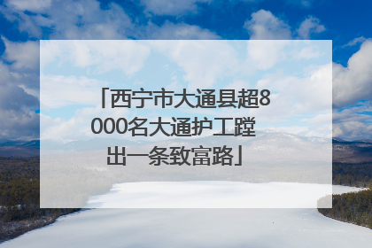 西宁市大通县超8000名大通护工蹚出一条致富路