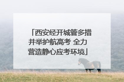 西安经开城管多措并举护航高考 全力营造静心应考环境