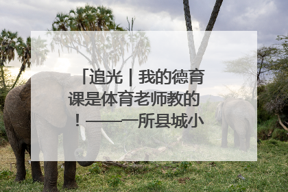 追光｜我的德育课是体育老师教的！——一所县城小学的思政课改革