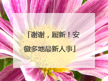 谢谢，履新！安徽多地最新人事