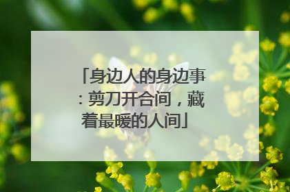 身边人的身边事：剪刀开合间，藏着最暖的人间