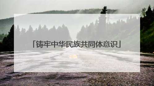 铸牢中华民族共同体意识