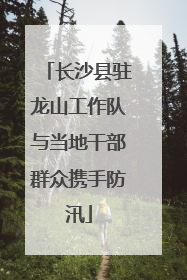 长沙县驻龙山工作队与当地干部群众携手防汛