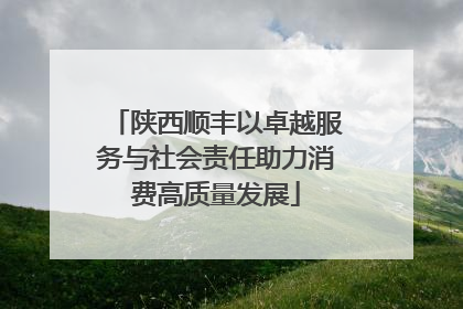 陕西顺丰以卓越服务与社会责任助力消费高质量发展