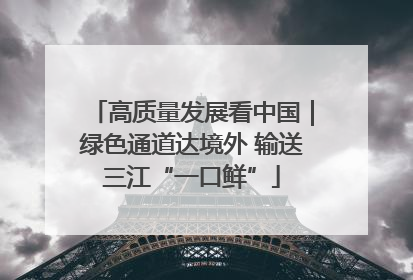 高质量发展看中国｜绿色通道达境外 输送三江“一口鲜”