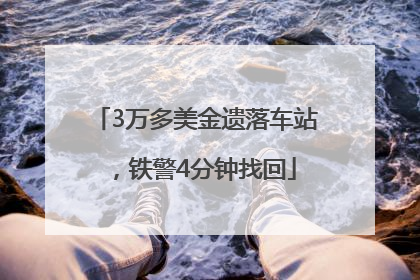 3万多美金遗落车站，铁警4分钟找回