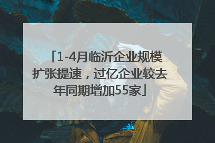 1-4月临沂企业规模扩张提速，过亿企业较去年同期增加55家