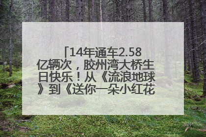 14年通车2.58亿辆次，胶州湾大桥生日快乐！从《流浪地球》到《送你一朵小红花》，爆款标配