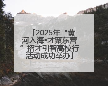 2025年“黄河入海•才聚东营”招才引智高校行活动成功举办