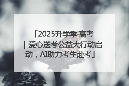 2025升学季·高考｜爱心送考公益大行动启动，AI助力考生赴考