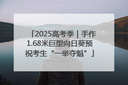 2025高考季｜手作1.68米巨型向日葵预祝考生“一举夺魁”