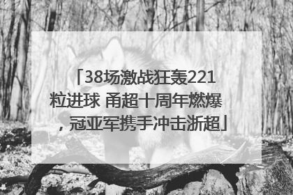 38场激战狂轰221粒进球 甬超十周年燃爆，冠亚军携手冲击浙超