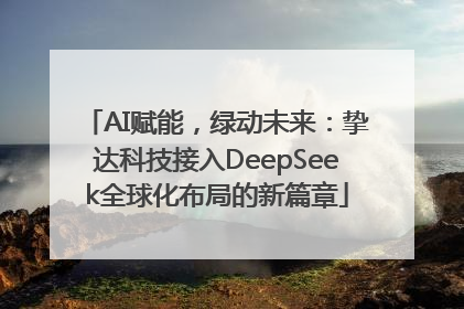 AI赋能，绿动未来：挚达科技接入DeepSeek全球化布局的新篇章