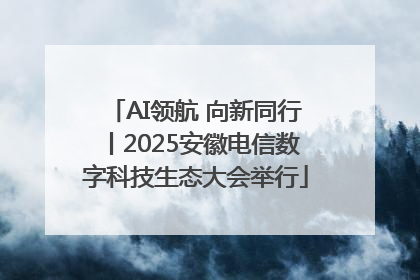 AI领航 向新同行丨2025安徽电信数字科技生态大会举行